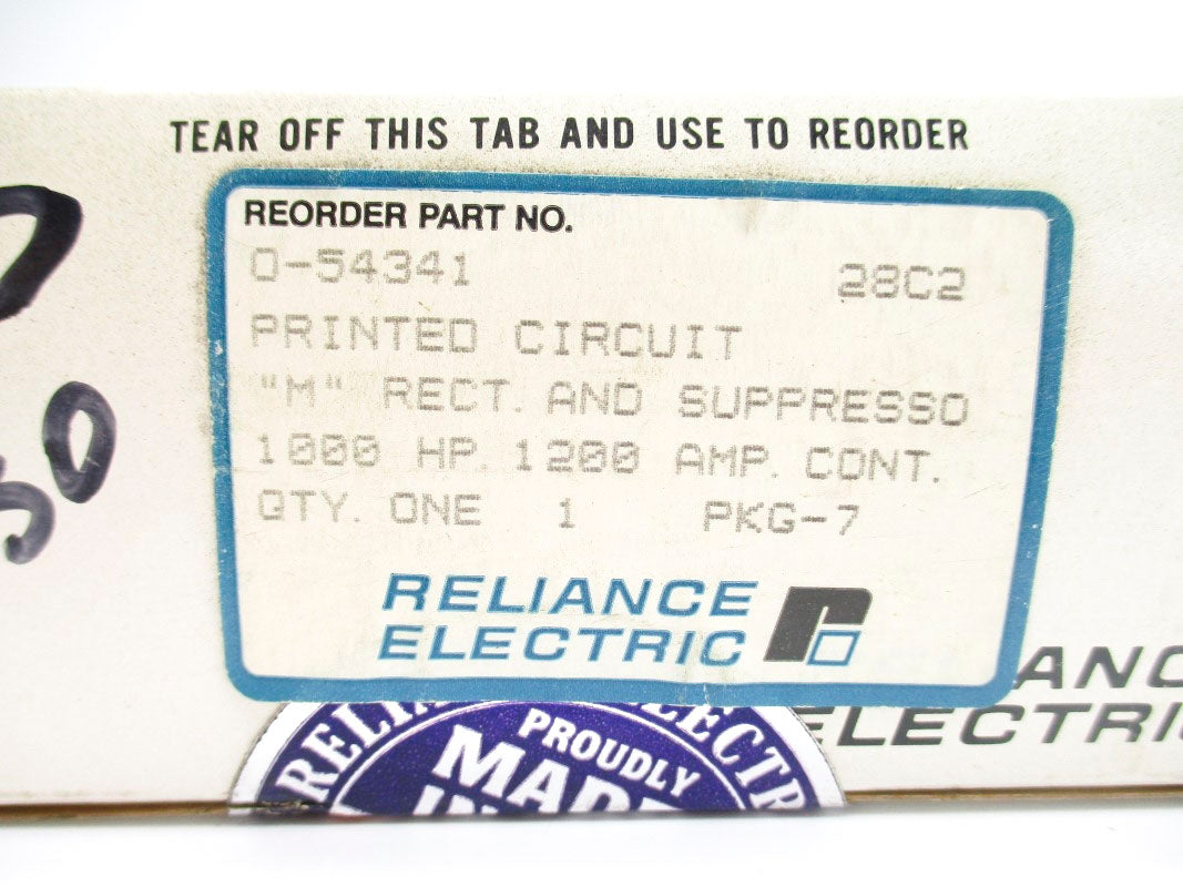 RELIANCE ELECTRIC 0-54341 NSMP