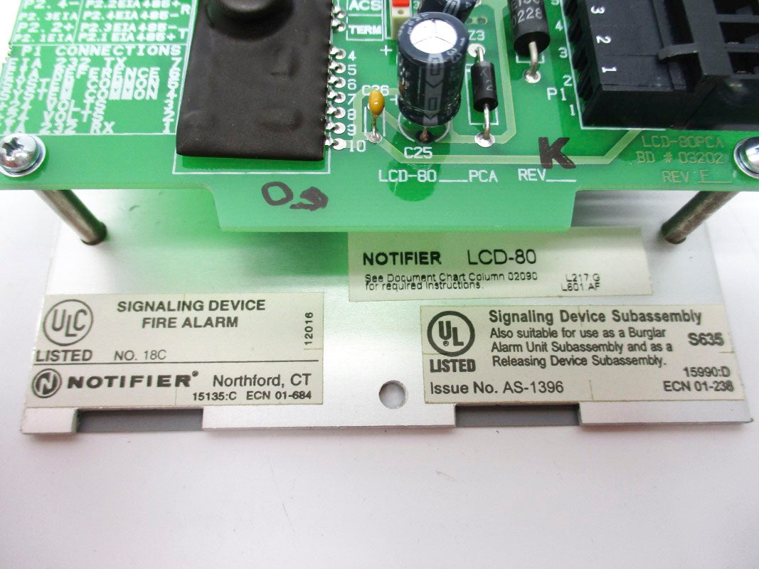 NOTIFIER LCD-80 NSNP