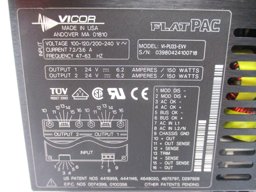 VICOR VI-PU33-EVV 240V 7.2/3.6A NSNP