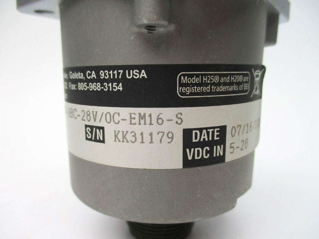 BEI H25D-SS-5000-ABC-28V/OC-EM16-S 01002-9244 5-28VDC NSNP