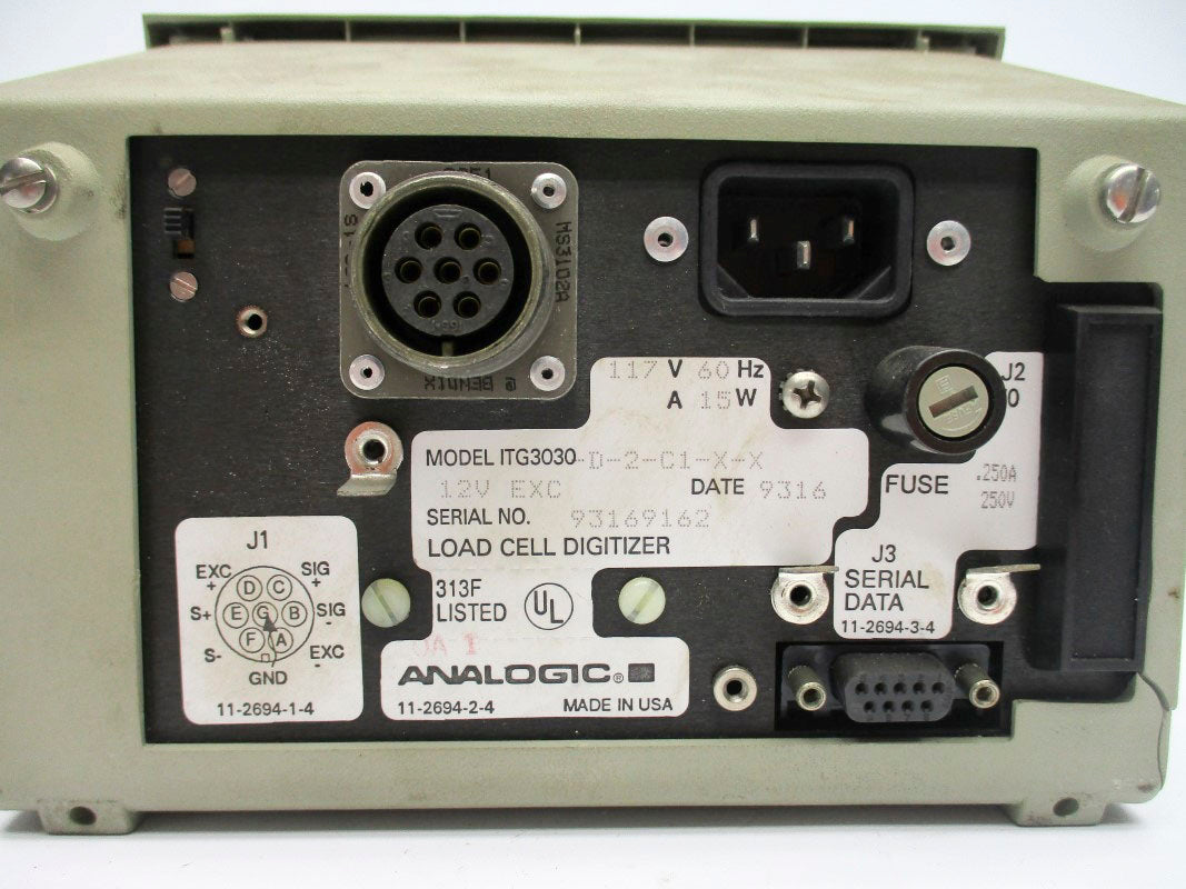 ANALOGIC ITG3030-D-2-C1-X-X 250V .250A UNMP