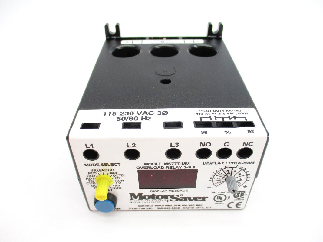 SYMCOM 777-MV 115/230VAC 2-9A NSMP