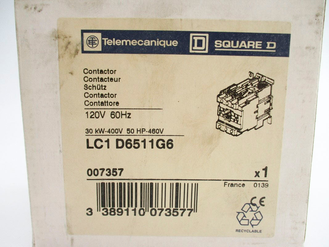 TELEMECANIQUE LC1D6511G6 120V NSFS