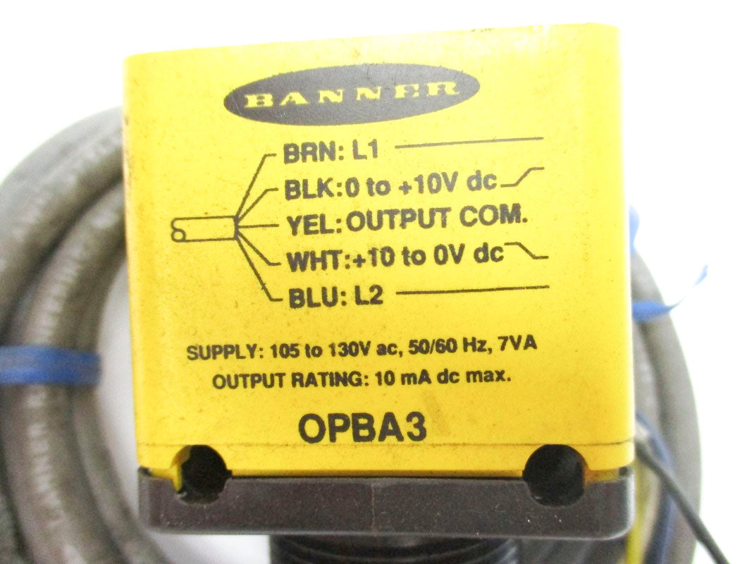 BANNER ENGINEERING OPBA3 105-130VAC UNMP