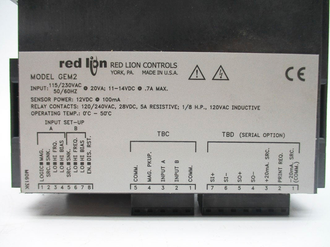 RED LION CONTROLS GEM20160 115/230VAC .7A NSNP
