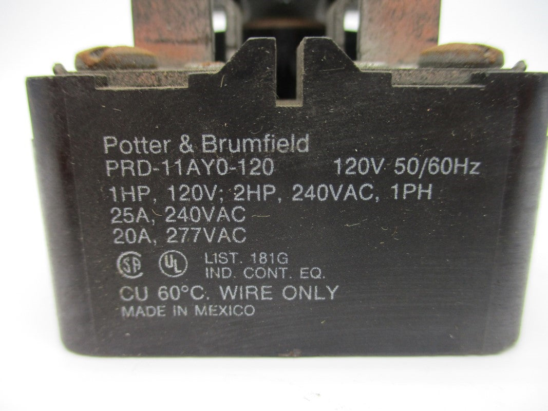 POTTER&BRUMFIELD PRD-11AY0-120 277V 25A UNMP