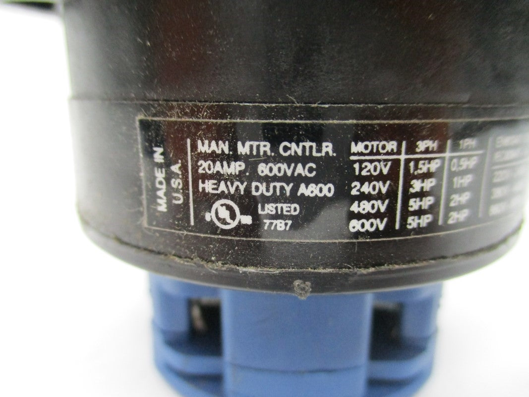 KRAUS&NAIMER CA11B 600VAC 20A (AS PICTURED) NSNP