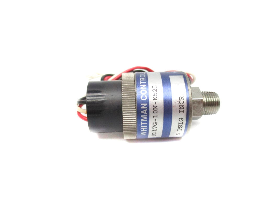 WHITMAN CONTROLS P117G-10N-K52L 250VAC 5A 5PSI NSNP