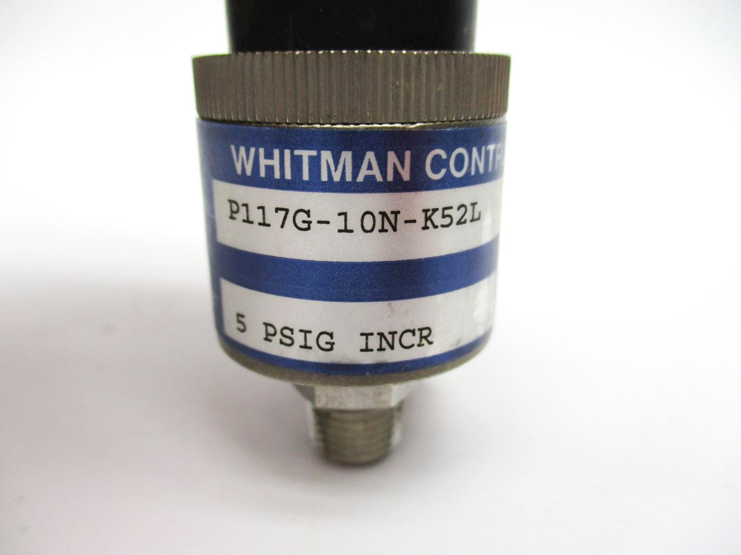 WHITMAN CONTROLS P117G-10N-K52L 250VAC 5A 5PSI NSNP