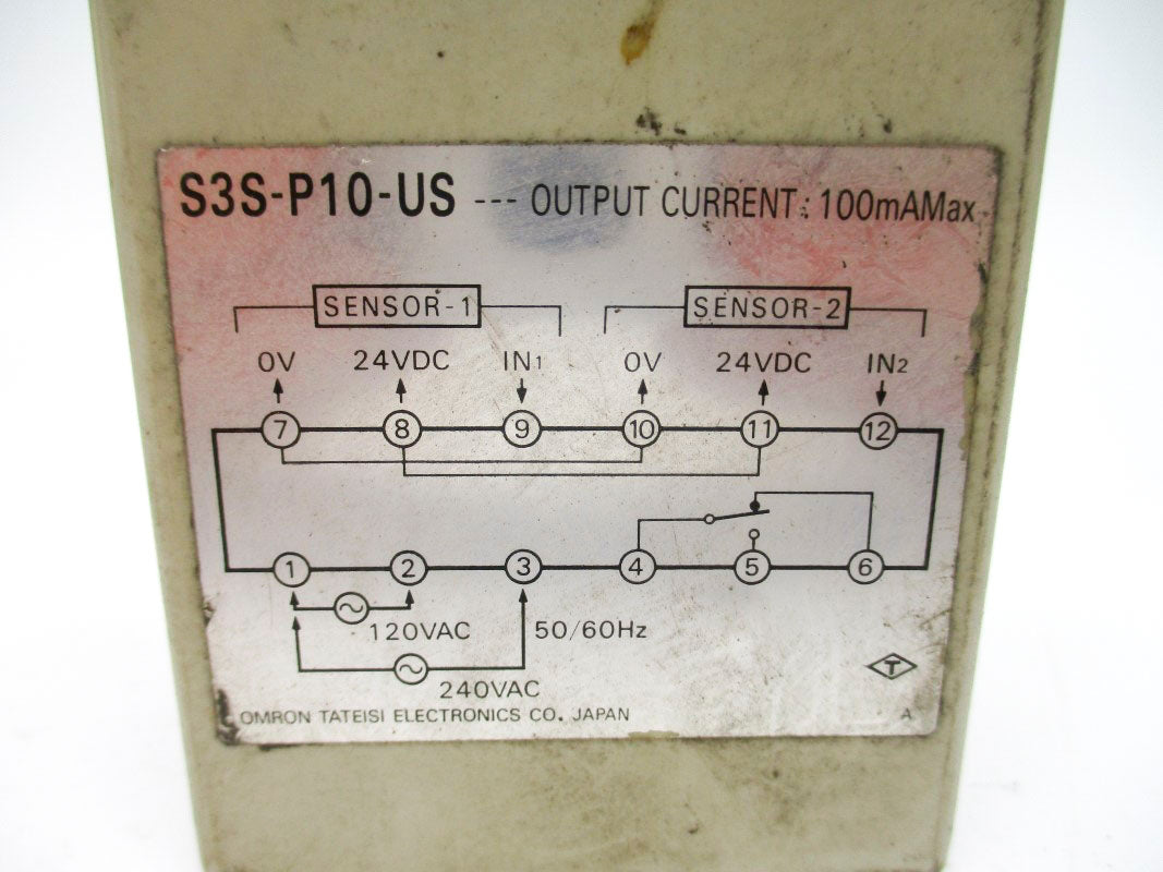 OMRON S3S-P10-US 120/240VAC 5A UNMP