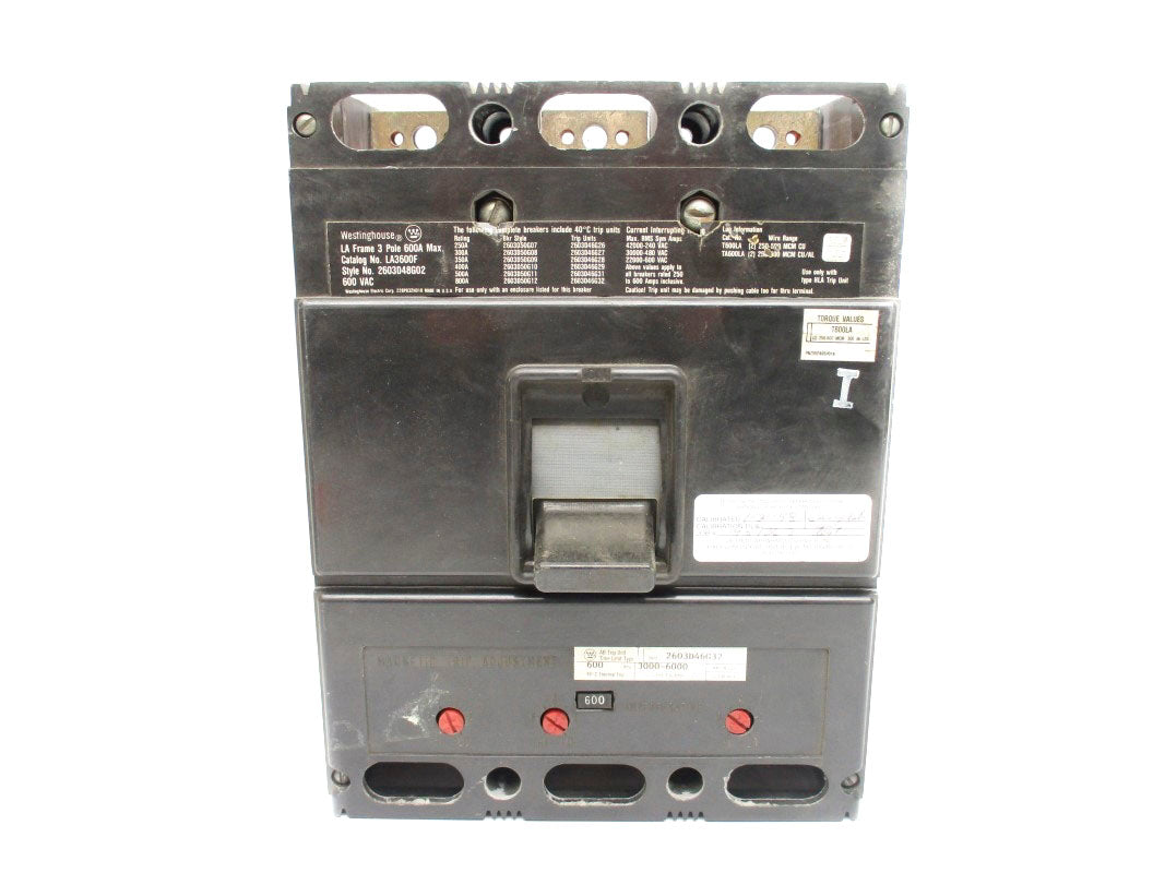 WESTINGHOUSE LA3600 600VAC 600A NSNP