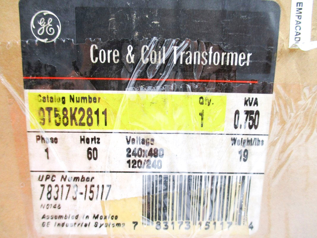 GENERAL ELECTRIC 9T58K2811 480V 0.750KVA NSMP