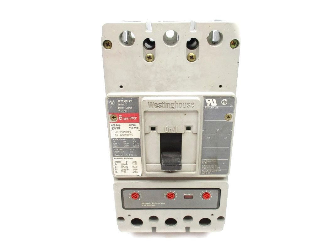 WESTINGHOUSE HMCP400X5 SER. C 600VAC 400A UNMP