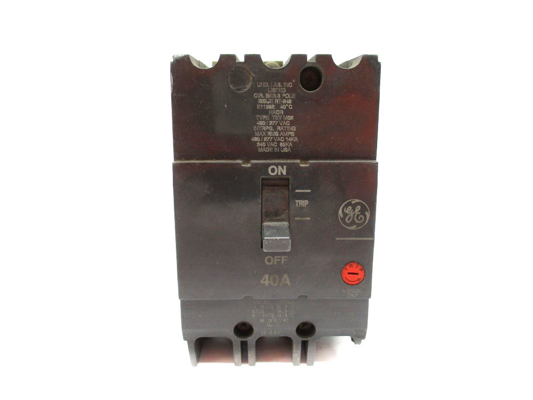 GENERAL ELECTRIC TEY340 240VAC 40A (AS PICTURED) UNMP