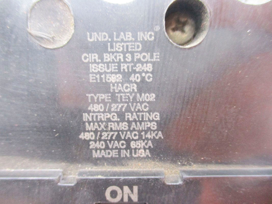 GENERAL ELECTRIC TEY360 480VAC 60A UNMP
