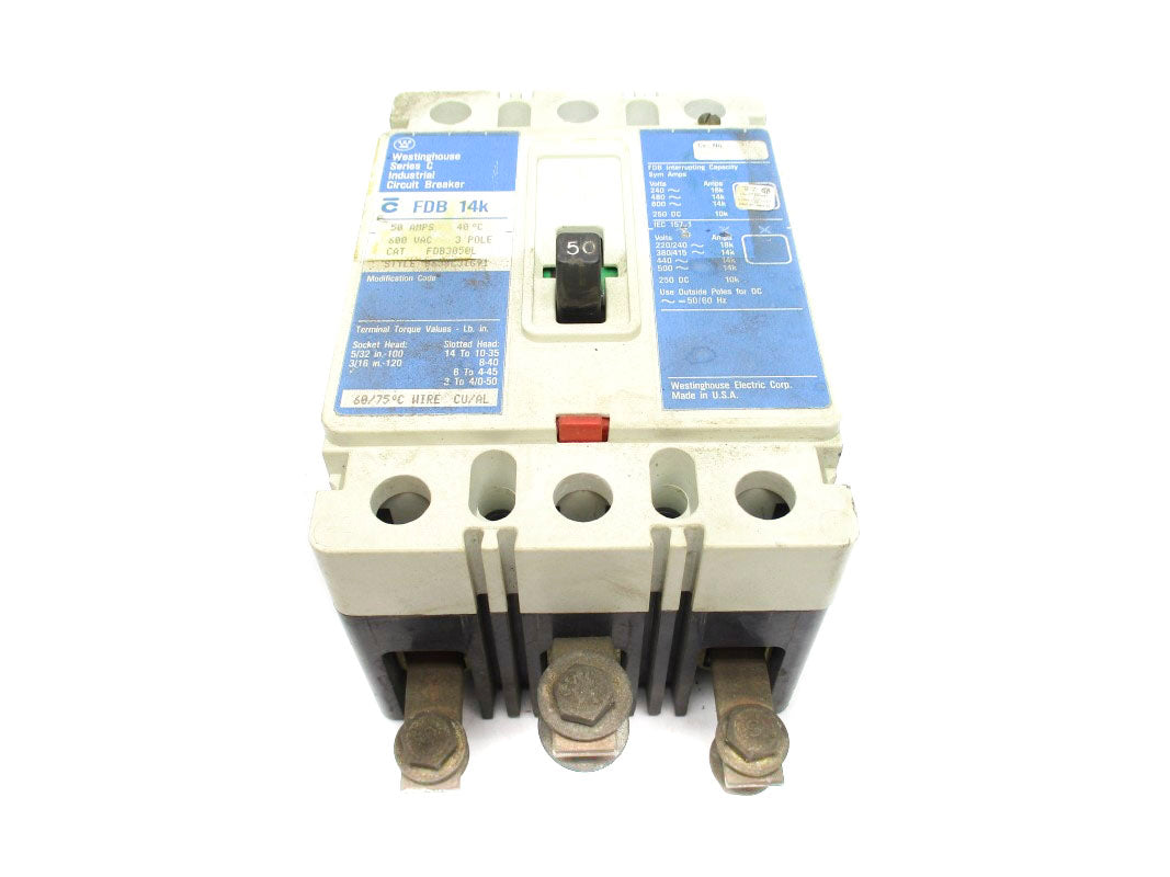 WESTINGHOUSE FDB3050L SER. C 600VAC 50A UNMP