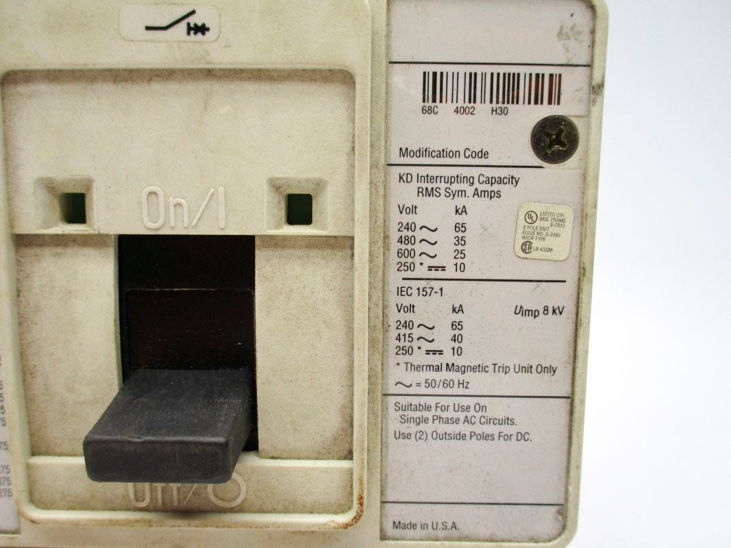 CUTLER HAMMER KD3150 600VAC  UNMP