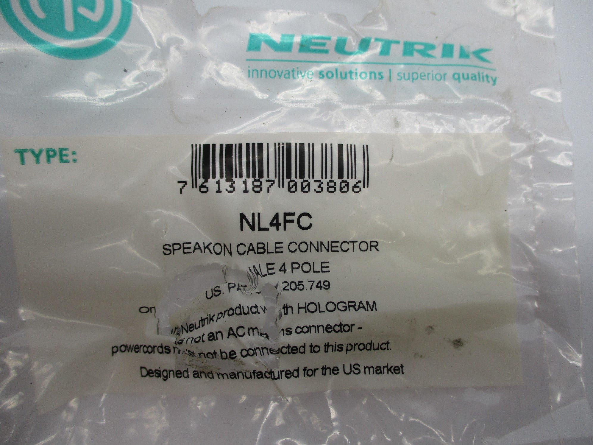NEUTRIK NL4FC NSMP