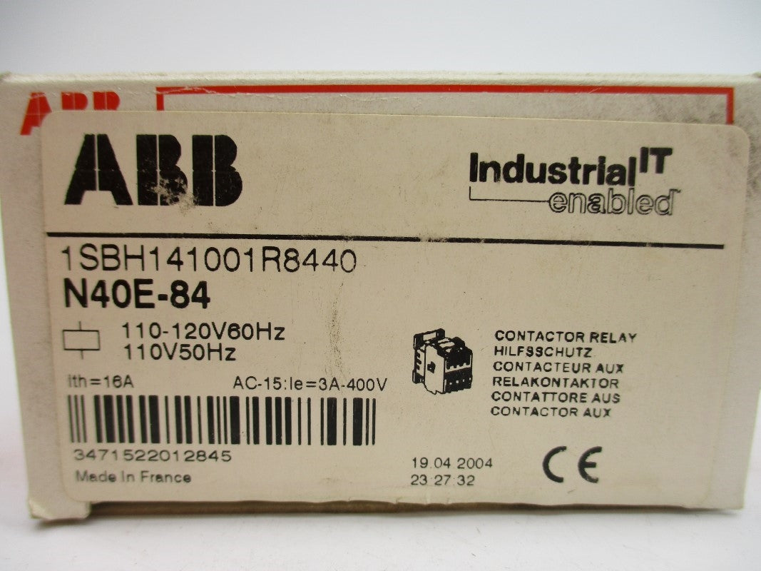 ABB N40E-84 1SBH141001R8440 110-120V 16A NSMP