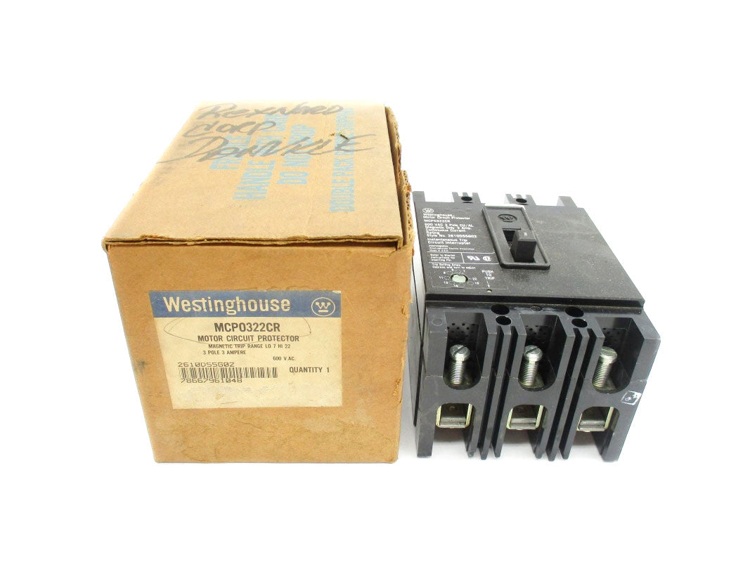 WESTINGHOUSE MCP0322CR 600VAC 3A NSMP
