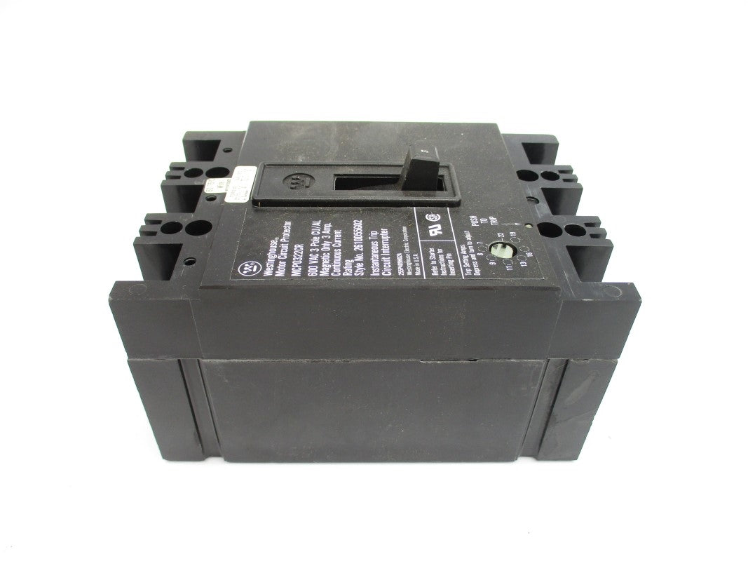 WESTINGHOUSE MCP0322CR 600VAC 3A NSMP