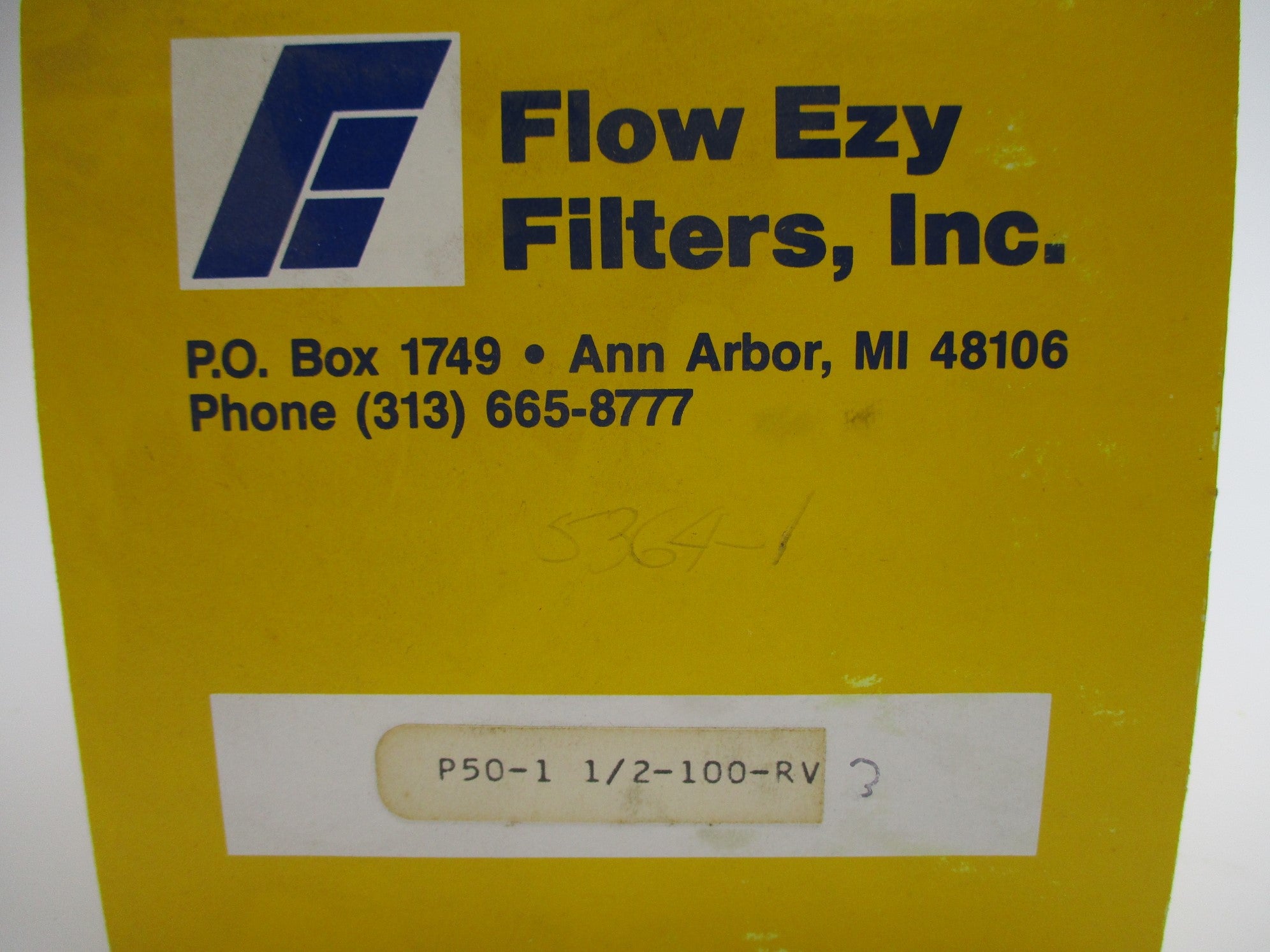 FLOW EZY FILTERS P50-1-1/2-100-RV3 NSMP