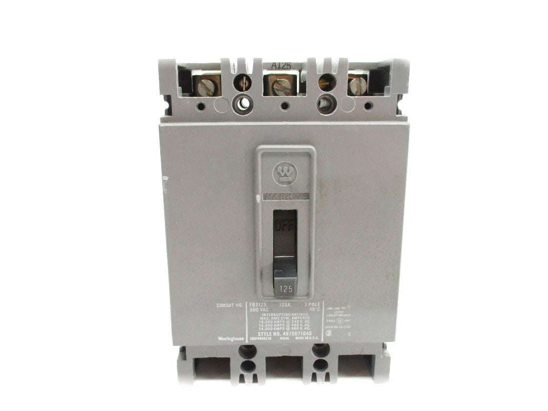 WESTINGHOUSE FB3125 600VAC 125A UNMP