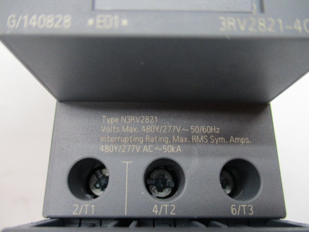 SIEMENS 3RV2821-4CD10 277VAC 22A NSNP