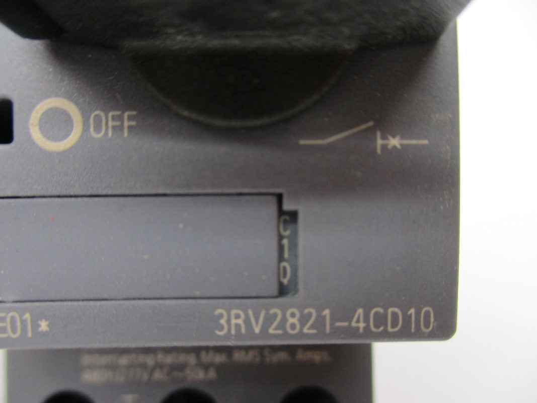 SIEMENS 3RV2821-4CD10 277VAC 22A NSNP