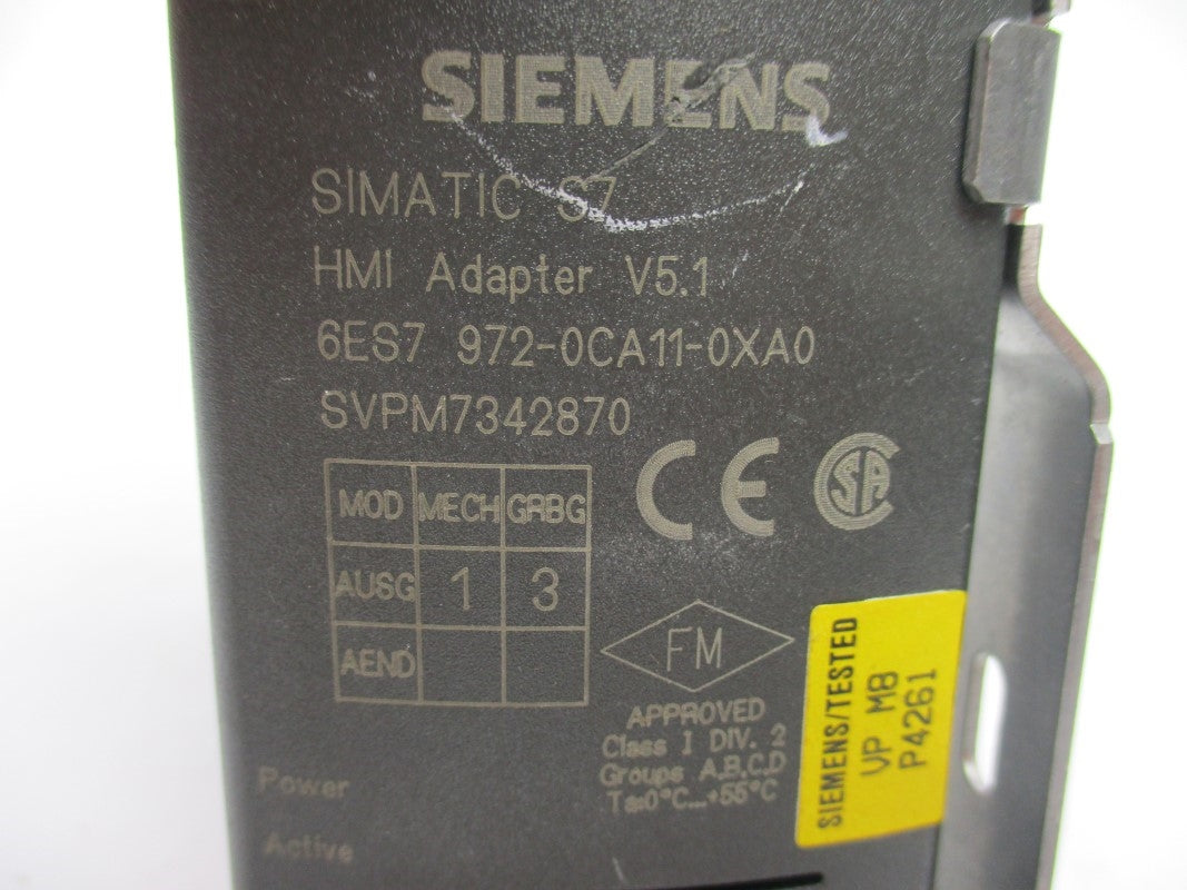 SIEMENS 6ES7972-0CA11-0XA0 UNMP