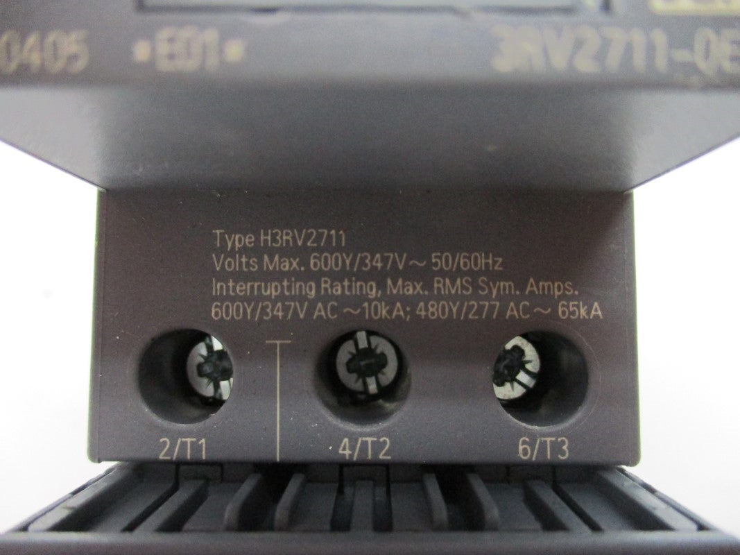 SIEMENS 3RV2711-0ED10 277VAC 0.4A NSNP