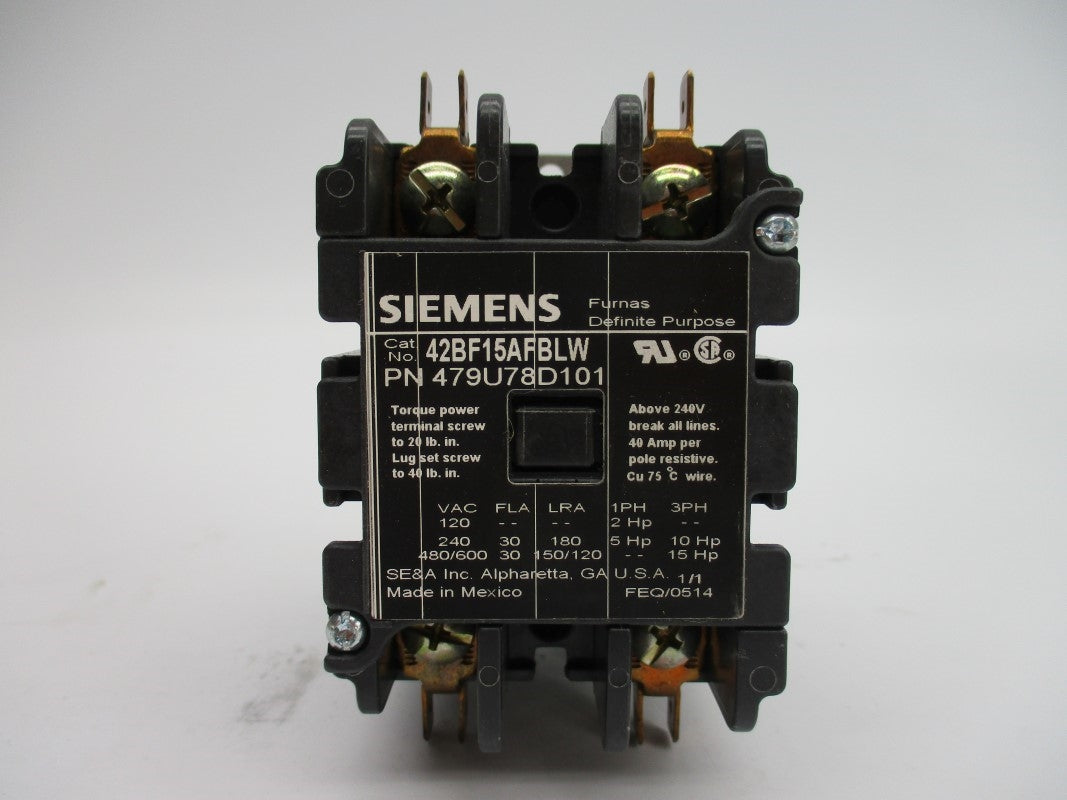 SIEMENS 42BF15AFBLW 110/120V 40A NSMP