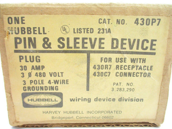 HUBBELL 430P7 480V 30A NSMP