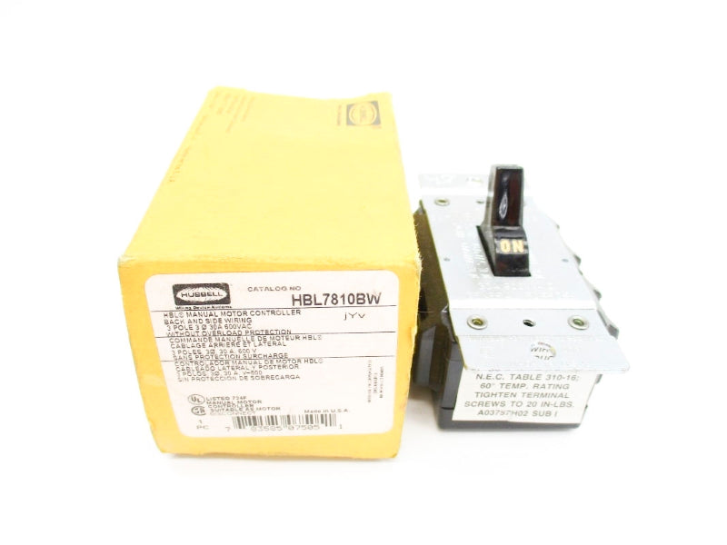 HUBBELL HBL7810BW 600VAC 30A NSMP