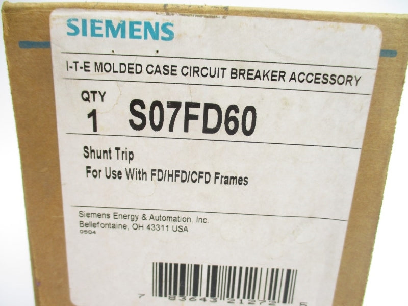 SIEMENS S07FD60 SER. A 24VDC NSMP