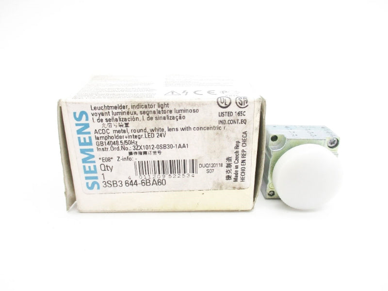 SIEMENS 3SB3644-6BA60 24V NSMP