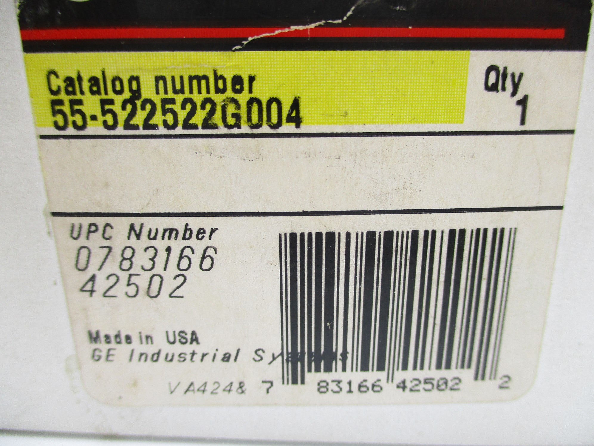 GENERAL ELECTRIC 55-522522G004 NSMP