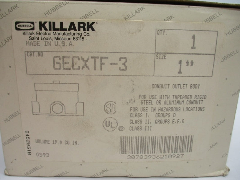 KILLARK GECXTF-3 1" NSMP