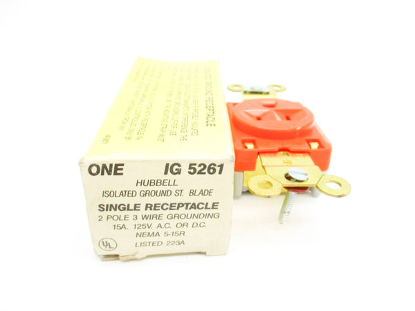 HUBBELL IG5261 125VAC/DC 15A NSMP