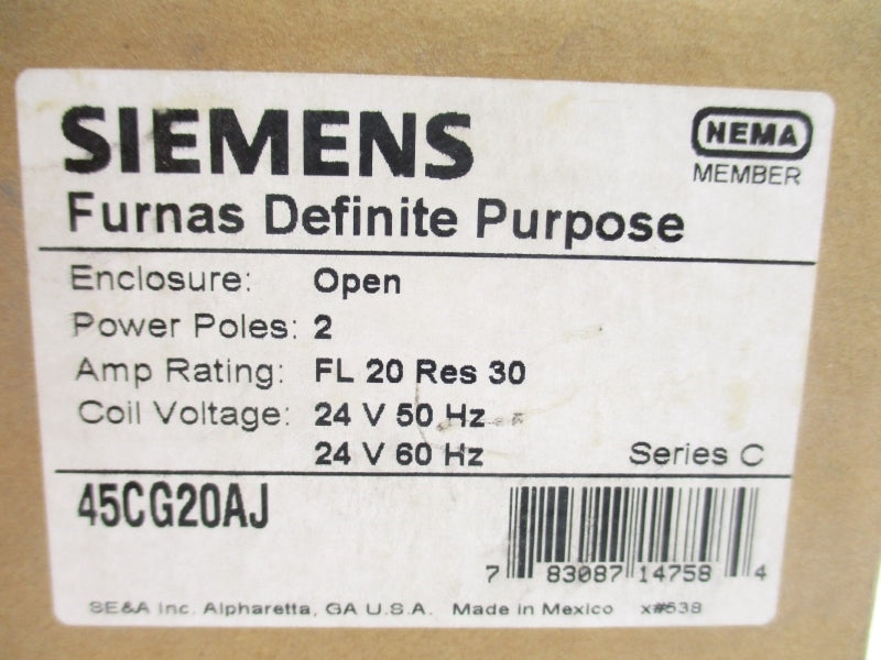SIEMENS 45CG20AJ SER. C 24V 30A NSMP