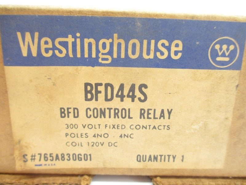 WESTINGHOUSE BFD44S 120VDC 1.1A NSMP