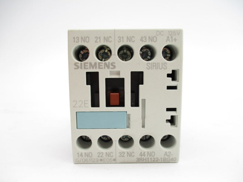 SIEMENS 3RH1122-1BG40 125VDC 10A NSMP