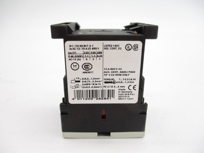 SIEMENS 3RH1122-1BG40 125VDC 10A NSMP