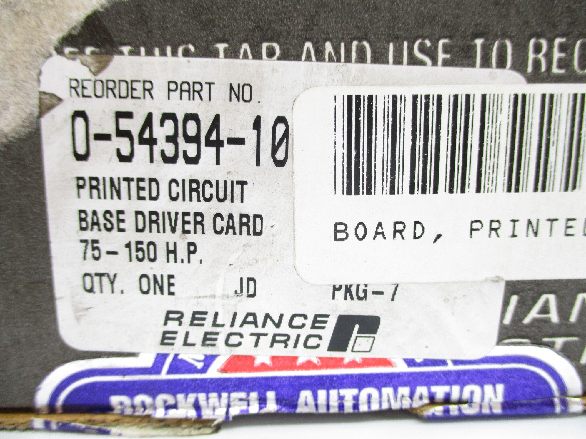 RELIANCE ELECTRIC 0-54394-10 NSMP