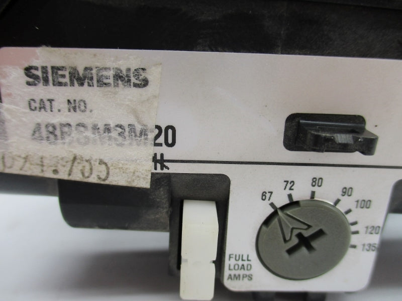 SIEMENS 48BSM3M20 600VAC 67-135A NSNP