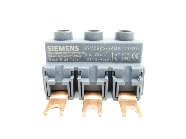 SIEMENS 3RV2925-5AB 690V 63A NSNP