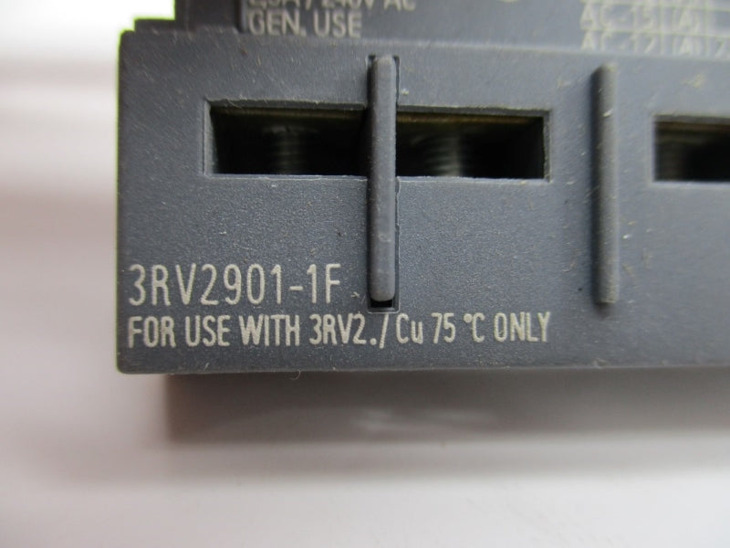 SIEMENS 3RV2901-1F 240VAC 2.5A NSNP