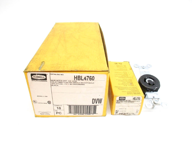 HUBBELL HBL4760 277VAC 15A (PKG OF 10) NSMP