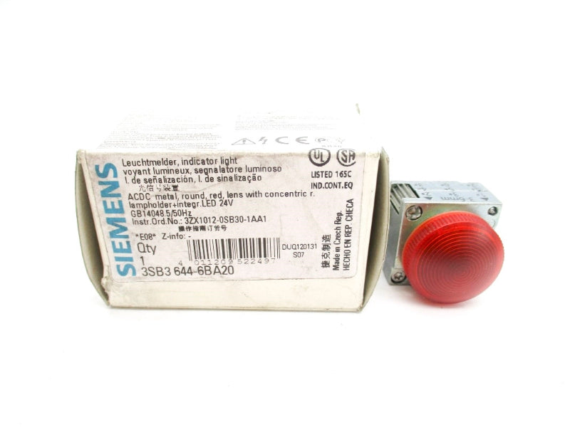 SIEMENS 3SB3644-6BA20 24V NSMP
