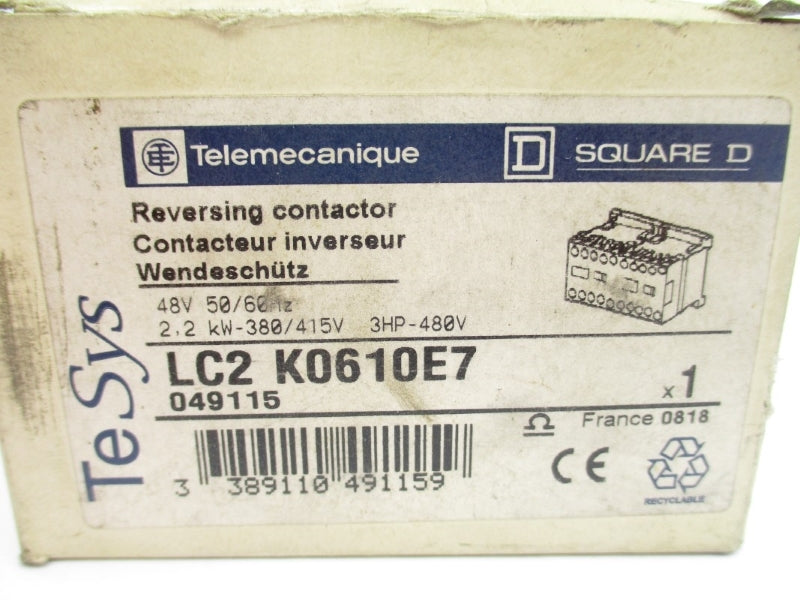 TELEMECANIQUE LC2K0610E7 48V 20A NSMP